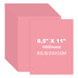 100 Sheets Cardstock Paper 8.5" x 11", 230gsm/ 85 Lb Heavyweight Cover Card Stock for Printer, DIY Crafts, Greeting Cards Making, Invitations, Scrapbooking, Drawing (Pink, 8.5"x11")