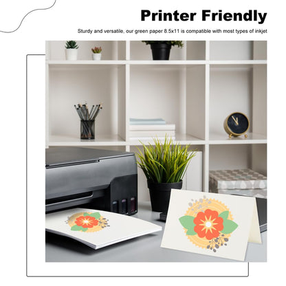 50 Sheets Cardstock Paper 8.5" x 11", 230gsm/ 85 Lb Heavyweight Cover Card Stock for Printer, DIY Crafts, Greeting Cards Making, Invitations, Scrapbooking, Drawing (Cream, 8.5"x11"/)