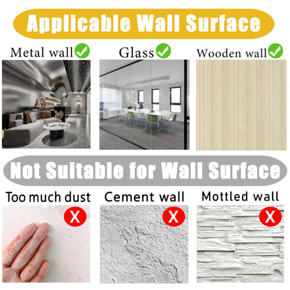 2 Pcs White Board Sticker Adhesive,18*12 in Magnetic Dry Erase Board Paper for Wall,Self Adhesive White Board Sticker for Kids Home Office School with 8 Markers,Magnet Eraser,Removable Adhesive Tape