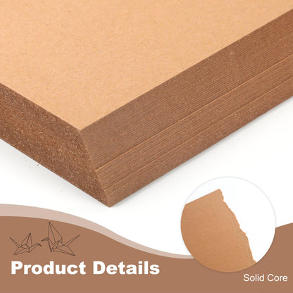 50 Sheets Cardstock Paper 8.5" x 11", 230gsm/ 85 Lb Heavyweight Cover Card Stock for Printer, DIY Crafts, Greeting Cards Making, Invitations, Scrapbooking, Drawing (Brown, 8.5"x11")